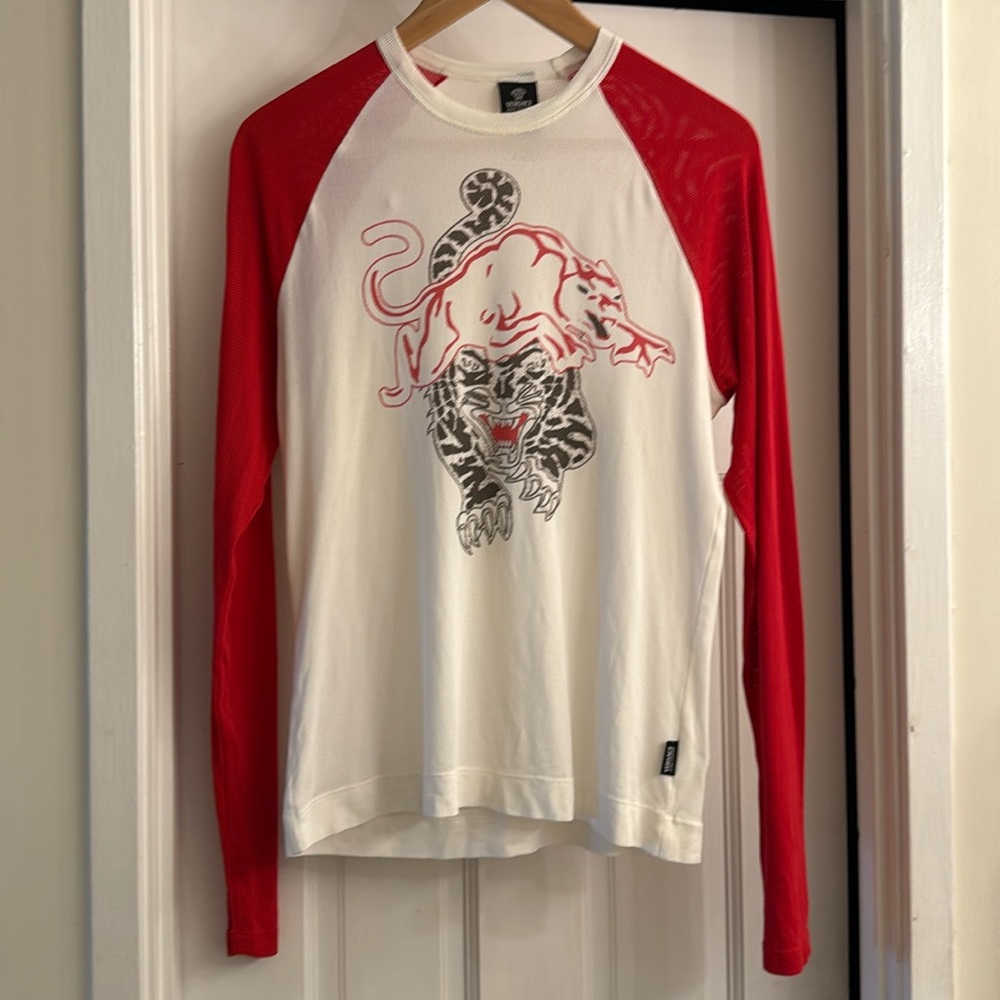 Versace Jeans Couture Long Sleeve Mesh Shirt